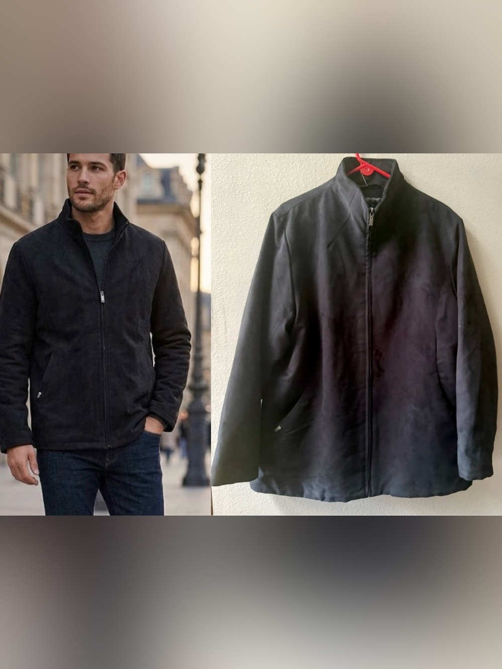 London Fog Limited Edition Quilted Lining Jacket Black Mens XL